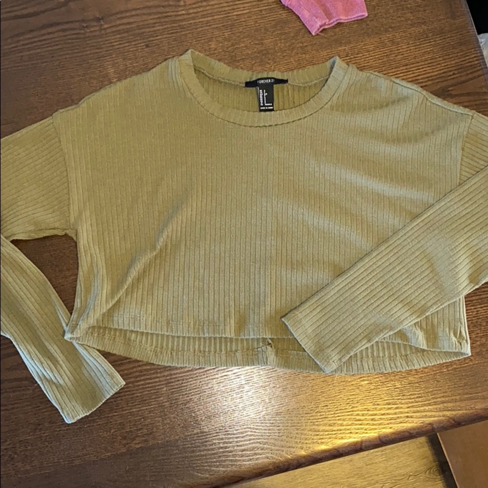crop top long sleeve